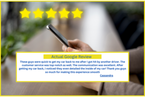 Actual Google Review From a Coon Rapids Collision Customer